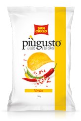 zemiakové chipsy San Carlo - pikantné papričky - 150g
