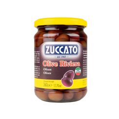 tmavé olivy s kôstkou Zuccato - 360g