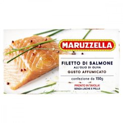 filety z údeného lososa v olivovom oleji - Maruzzella - 150g