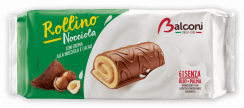 rolády s čokoládovou polevou a orieškovou náplňou Balconi - 6ks v balení