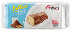 rolády s čokoládovou polevou a mliečnou náplňou Balconi - 6ks v balení